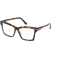 Tom Ford Ženski okvir za dioptrijske naočare Blue Block 0FT5964-B 5254, Smeđi