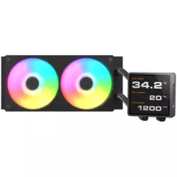 COUGAR Poseidon Vistek Pro ARGB 240 AiO Liquid Watercooling - Black - CGR-PSDVPRGB-B-240