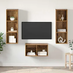 Set TV komoda Staro drvo 37 x 37 x 107 cm Konstruirano drvo