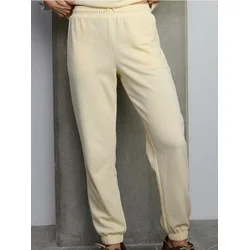 Sinsay - Jogger pantalone od terry materijala - žuto