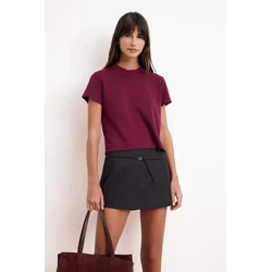 Trendyol Milla Ženska majica TWOSS26TS00197, Bordo