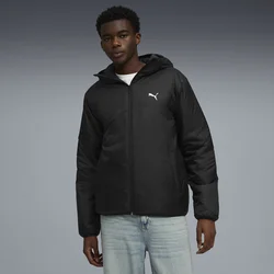 Mens Puma Essentials Light Padded Jacket, Black, Size M, Clothing