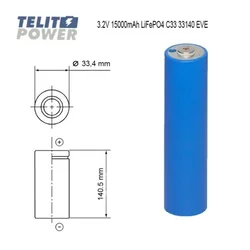 EVE C33 33140 LiFePO4 ćelija 3.2V 15Ah – Visoka gustina energije i >=2500 ciklusa ( 4948 )