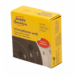 Avery Zweckform etikete za tarče 3521, fi 19 mm, 1000 etiket/zavitek