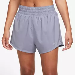 Nike W NK ONE DF MR 3IN BR SHORT, hlače, srebrna DX6010