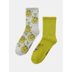 Sinsay - Duge čarape Shrek 2 pack - šareno