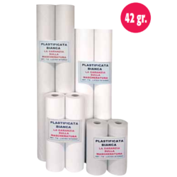 Zaščitni papir v roli plastificiran beli 42g - 120cm X 150M