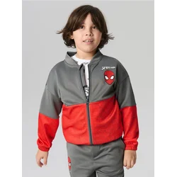 Sinsay - Bluza bomberka Spiderman - tamno siva