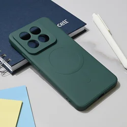 Maska za telefon Xiaomi 14 Pro TERACELL GIULIETTA, Magsafe, Tamnozelena