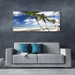 tulup.si Slika na platnu Seaside palm beach landscape 125x50 cm