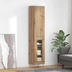 Highboard 2 pcs Umjetnički hrast Konstruirano drvo