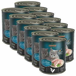 Konzerva hrane za mačje mladiče Leonardo Kitten 12x800 g