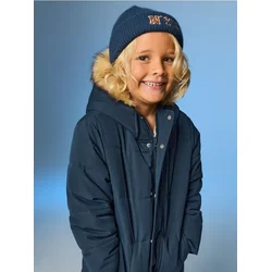 Sinsay - Beanie šešir sa vezom NYC - mornarsko
