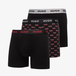 Bokserji Hugo Boss Boxer Briefs 3-Pack Design Black M