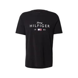 TOMMY HILFIGER Majica BRAND LOVE rdeča/črna/bela
