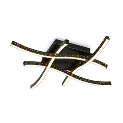 Brilo - LED plafonski luster REY 4xLED/6W/230V crna