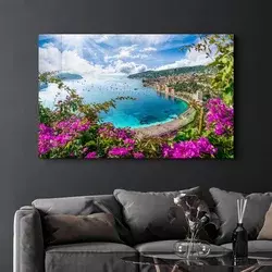 Wallity Dekorativna slika na kaljenom staklu, 35x55cm, Šarena