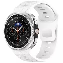 BStrap Silicone Grid pašček za Samsung Galaxy Watch 8, white