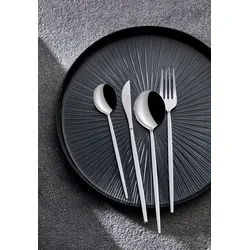 Hermia Set pribora za jelo, 24 komada, Srebrne boje