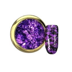 NAIL ART ALUFLAKES-VIOLET FEVER ukrasne ljubičaste aluminijumske pahuljice|MAKEAR COSMETICS| Kozmo