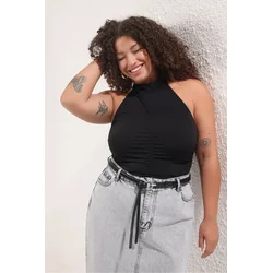 Trendyol Curve Ženska bluza TBBSS25AF00111, Crna
