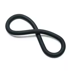 Perfect Fit Silicone Hefty Wrap Ring Cockring 30.5cm Black
