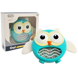 Lean-toys Ropotuljica, grizalo Sovica, modra