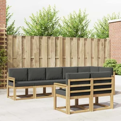 Set vanjskih sofa 8 kom. Bijela i antracit Poliester