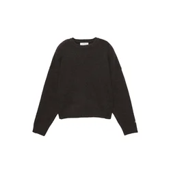 Pull&Bear Pulover temno rjava
