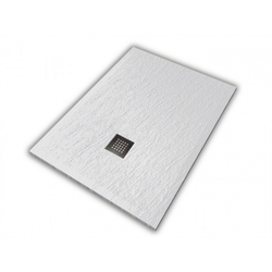 Tuš kadica Hatria PETRA_H3 ardesia 120x80 bela sa inox slivnikom i sifonom