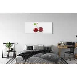 tulup.si Slika na steklu Češnje 140x70 cm 2 obešalnika
