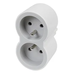 slomart Legrand 049431 razdelilnik 2x Schuko vtičnice, bela