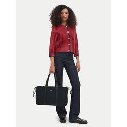 Ročna torba Tommy Hilfiger Th Soft Nylon Hobo AW0AW18994 Črna