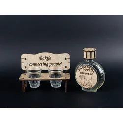BeamCraft Klupica rakija, čuturica od 100ml i dve čašice za rakiju Connecting people