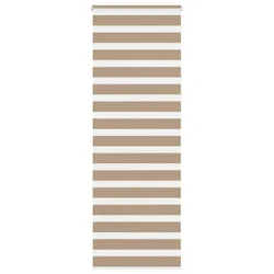 Zebra zavjesa Pješčano smeđa 80x230 cm Širina tkanine 75,9 cm Poliester