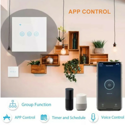 Gembird ZIGBEE-SMART-3 GANG-RSH-SP003-EU 3 gang wireless remote glass touch tuya ZigBee HomeKit