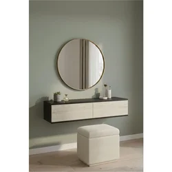 Hanah Home komoda Aplos 120, 120 cm, antracit / travertin