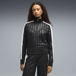 Puma T7 TRACK JACKET W, ženski duks bez kapuljače, crna 638348