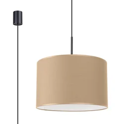 Sollux SL.1849 - Luster na sajli NEVIA 1xE27/15W/230V prečnik 40 cm taupe