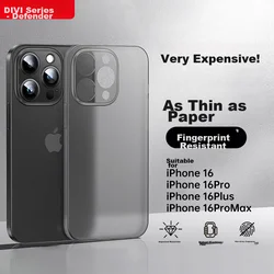 Divi Maska za mobilni telefon iPhone 16 Pro Max, Crna