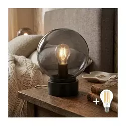LED stolna lampa JIMMY 1xE27/60W/230V antracit/zadimljena crna