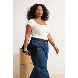 Trendyol Curve Ženska bluza Tbbss26Af00089, Krem