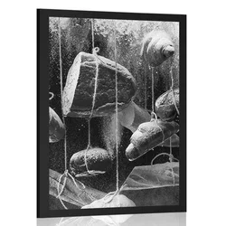 Plakat pekovsko pecivo na vrvicah v črnobeli varianti - 40x60 no frame