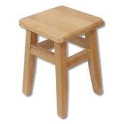 eoshop Stol KT251 iz masivnega lesa (barva lesa: oreh)