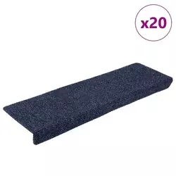 Prostirke za stepenice samoljepljive 20 kom 65x21x4 cm antracit pravokutni rub