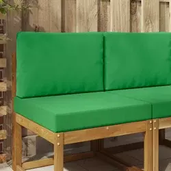 Jastuk za vanjsku sofU 2 pcs Zelena Poliester