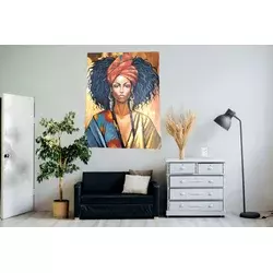 Bali - Ručni rad Dekorativna slika, 70 × 90 cm, Šarena