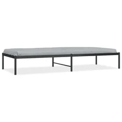 Vidaxl Kovinski posteljni okvir črn 80x200 cm