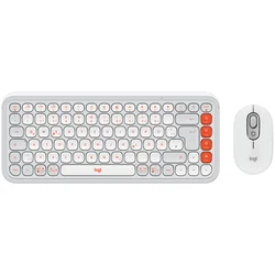 LOGITECH POP ICON COMBO - OFF WHITE - US INTL - BT - INTNL-973