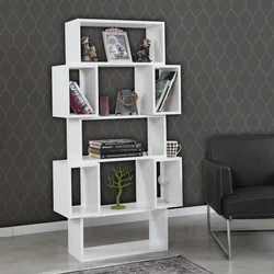 Hanah Home Polica 84x160x30cm Bela